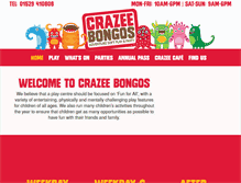 Tablet Screenshot of crazeebongos.com